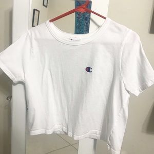 Champion logo cropped t-shirt
